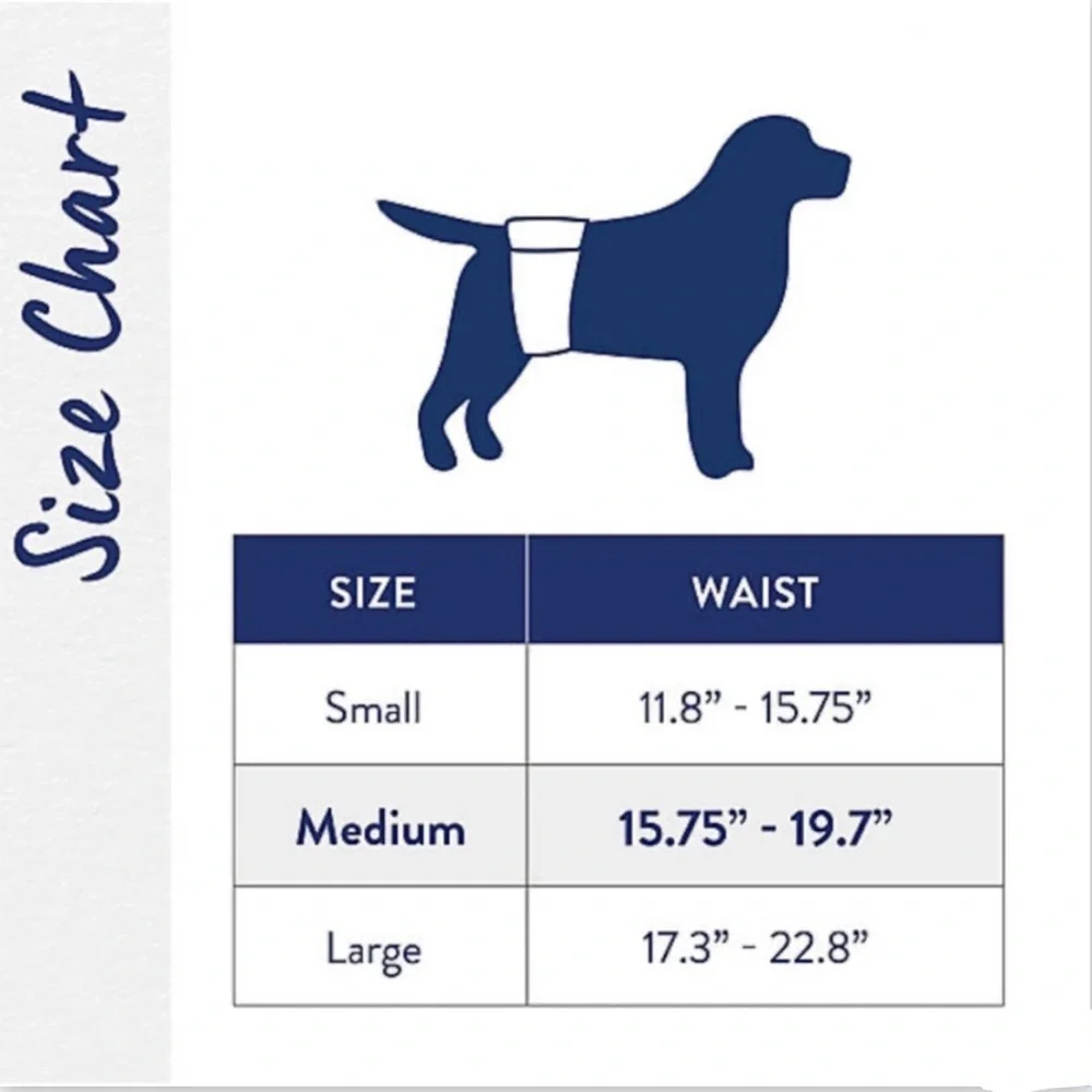 NWT 2 Top Paw Washable Male Wrap Cover-Ups and 28 Disposable Wraps Size Medium